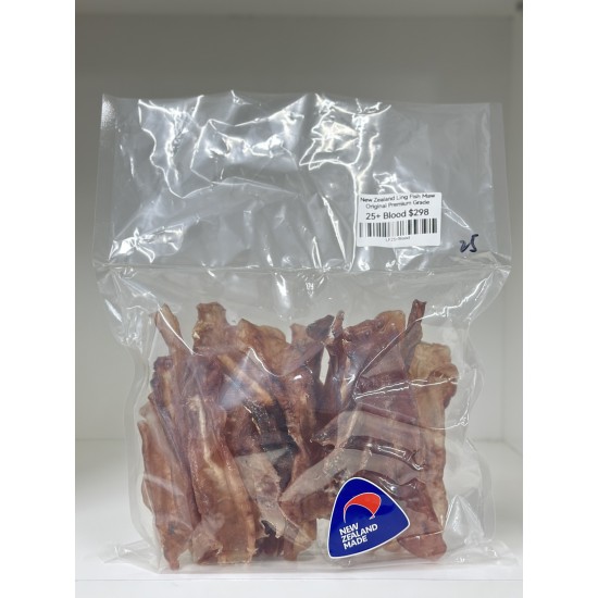 【新西兰直邮两袋包邮 联系客服修改邮费】New Zealand Ling Fish Maw Premium Grade 25+ Blood 新西兰血色花胶鱼胶25片（门店可邮寄使用富腾达快递，快递费60纽/每包）（扣件不赔）