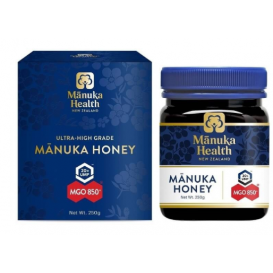【两瓶装】【顺丰国际包邮】【因天气原因液体侧漏无法理赔】Manuka Health 蜜纽康 麦卢卡活性蜂蜜 MGO850+ 250g 2瓶 保质期2029.9