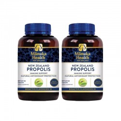 【胶囊因天气原因融化不理赔】【包邮】【2瓶装】Manuka Health 蜜纽康 BIO30 黑蜂胶胶囊 500粒 2瓶 保质期2029.6