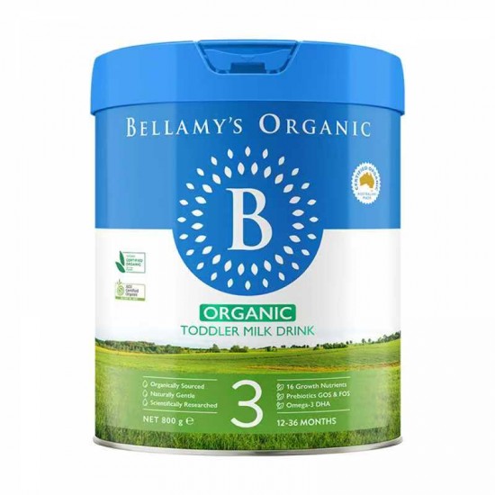 【Bellamy澳洲直邮】【新包装】【3罐】Bellamy's 贝拉米  有机3段 3罐  保质期：2027.5左右