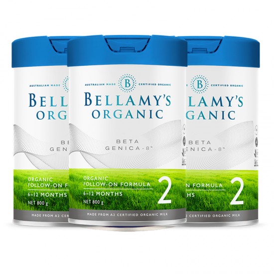 【澳洲发货】【3罐】Bellamy 贝拉米白金2段（6-12个月） 3罐 保质期2025.7