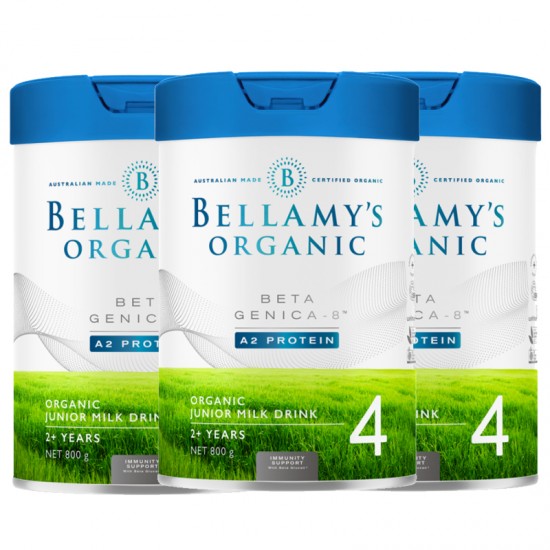【澳洲发货】【3罐】Bellamy 贝拉米白金4段（2岁以上） 3罐 保质期2025.5