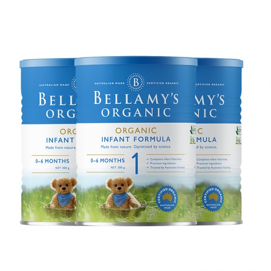  【Bellamy澳洲直邮】【3罐】Bellamy's 贝拉米 有机1段  3罐 （0-6个月） 保质期：2026.9左右
