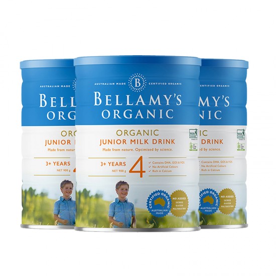 【Bellamy澳洲直邮】【3罐】Bellamy's贝拉米  有机4段 3罐  （3岁以上）保质期：2026.5左右