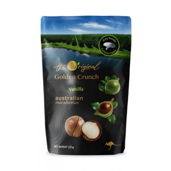 The Original Golden Crunch Australian Macadamias 225g  澳大利亚夏威夷果225克 香草味/原味可选