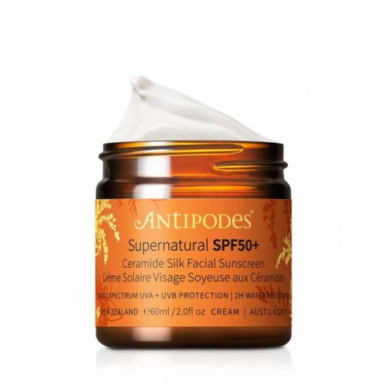 【此为单瓶链接-拍3瓶送antipodes维C焕肤洁面200ml】Antipodes 维C防晒霜 神经酰胺 超级防晒面霜 SPF50+ 60ml 保质期2027.3