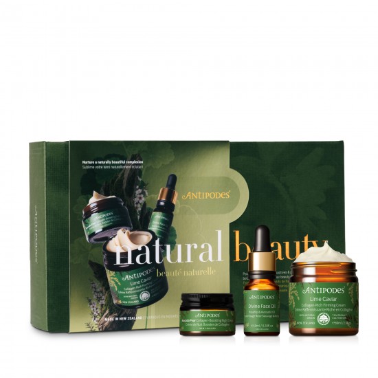 Antipodes 安蒂碧斯 2026圣诞限定植萃滋养礼盒（面霜60ml+精油10ml+晚霜15ml） 抗皱活肤滋润 保质期2029.3