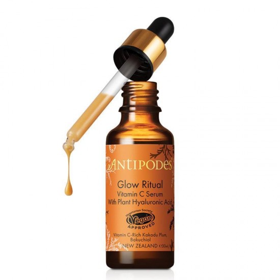 【此为单瓶链接-拍3瓶送antipodes维C焕肤洁面200ml】Antipodes Glow Ritual 维C玻尿酸 提亮美白补水精华 30ml 保质期2026.12
