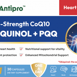 【秒杀】【Antipro系列买三送vc胶囊】Antipro™ 高纯度还原型辅酶150毫克+PQQ 5合一 30粒 保质期2028.7 【秒杀】【Antipro系列买三送vc胶囊】Antipro™ 高纯度还原型辅酶150毫克+PQQ 5合一 30粒 保质期2028.7
