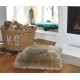 【包邮】【内胆需额外加20纽（可选）】Sheepskin 长毛羊皮方形坐垫靠垫 焦糖色 80cm*80cm