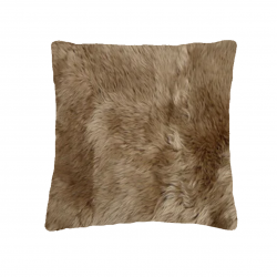 【包邮】【内胆需额外加20纽（可选）】Sheepskin Cushion Butterscotch Square长毛羊皮方形坐垫靠垫 焦糖色 80cm*80cm