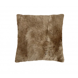 【包邮】【内胆需额外加20纽（可选）】Sheepskin Cushion Butterscotch Square长毛羊皮方形坐垫靠垫 焦糖色 80cm*80cm