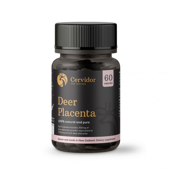 【此链接为单瓶链接】【买五送一拍下联系客服修改价格】Cervidor Deer Placenta 新西兰鹿胎素胶囊 暖宫养巢 焕颜御老 60粒 保质期2029.7