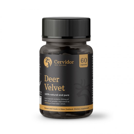 【此链接为单瓶链接】【买五送一拍下联系客服修改价格】Cervidor Deer Velvet 新西兰鹿茸胶囊 术后恢复提高免疫力 60粒 保质期2029.8