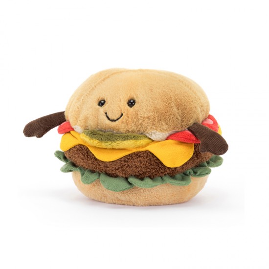 Jellycat  Amuseable Burger -NC 趣味汉堡包 尺寸：11*11cm