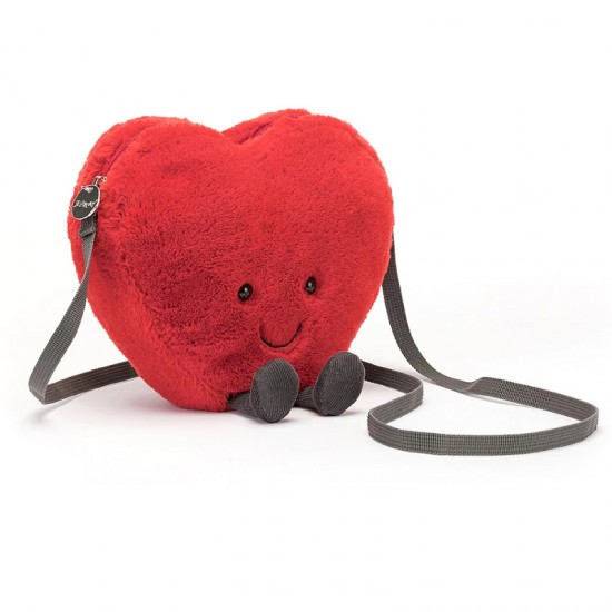Jellycat Amuseable Heart Bag 趣味心型爱心包包 尺寸： H17 X W18 CM