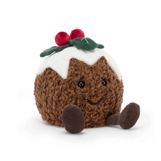 Jellycat Amuseable Christmas Pudding 趣味圣诞布丁 尺寸：H13 X W17 CM
