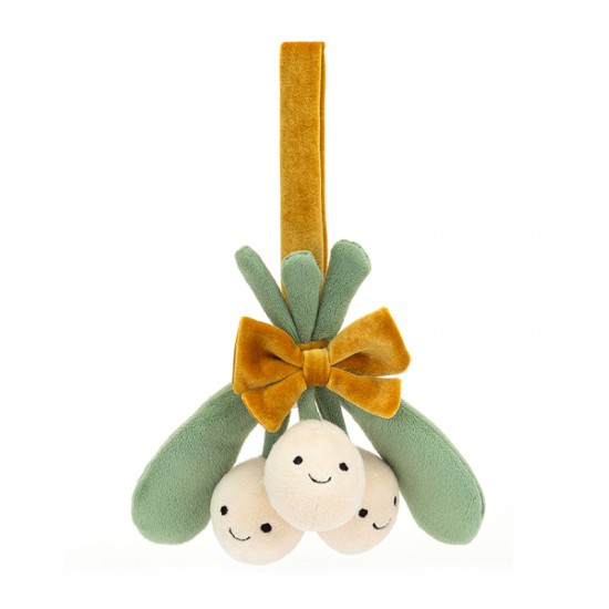 Jellycat Amuseable Mistletoe 趣味槲寄生 圣诞挂件玩偶  尺寸：H19 X W17 CM