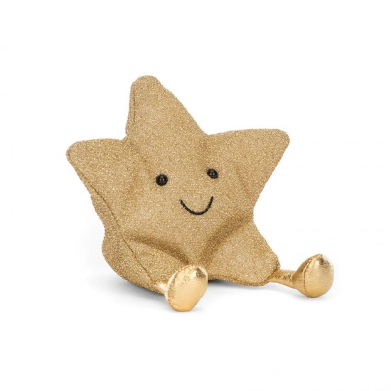 Jellycat Amuseable Gold Star 趣味金色星星 尺寸：H11 X W11 CM