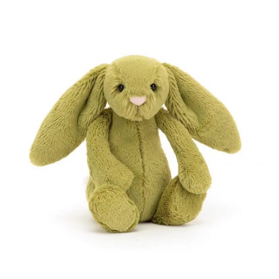 Jellycat  Bashful Moss Bunny  Little (Sml) 小号害羞苔藓绿色邦尼兔 H18 X W9 CM