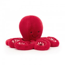 Jellycat Cranberry Octopus Little小号蔓越莓色章鱼 H27 X W10 CM