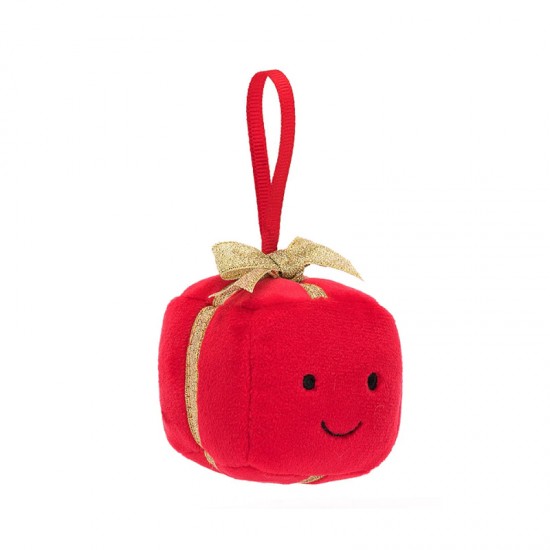 Jellycat Festive Folly Present 欢乐节庆礼盒 尺寸：H6 X W6 CM