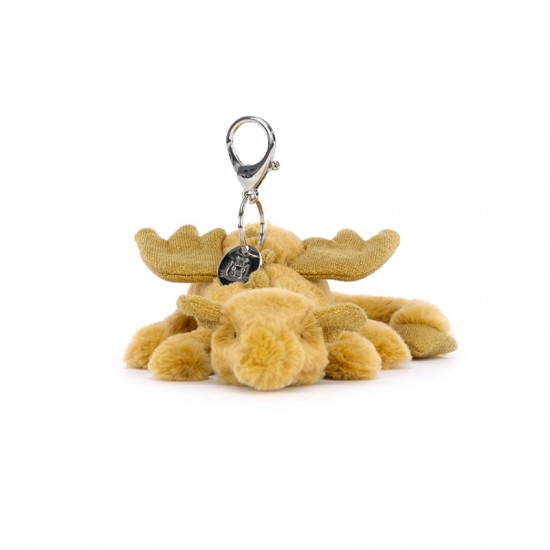 Jellycat Golden Dragon Bag Charm 黄金龙包包挂饰钥匙扣玩偶 尺寸：H12 X W22 CM