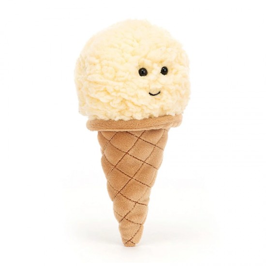 Jellycat Irresistible Vanilla Ice Cream 迷人香草冰淇淋甜筒 H18 X W8 CM