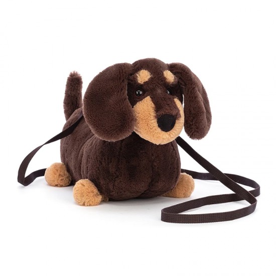 Jellycat Otto Sausage Dog Bag 腊肠狗包包 尺寸：H16 X W22 CM