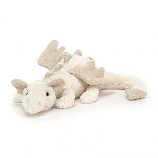 Jellycat Snow Dragon Little 小号白色雪龙飞龙 尺寸：H7X W26 CM