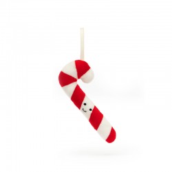 Jellycat Festive Folly Candy cane 圣诞节欢乐节庆糖果手杖毛绒玩具挂件  高5cm