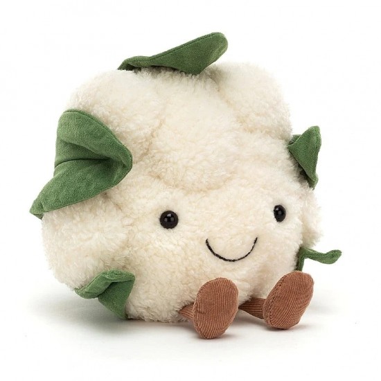 Jellycat Amuseable Cauliflower 趣味蔬菜可爱花椰菜白花菜 H20 X W16 CM