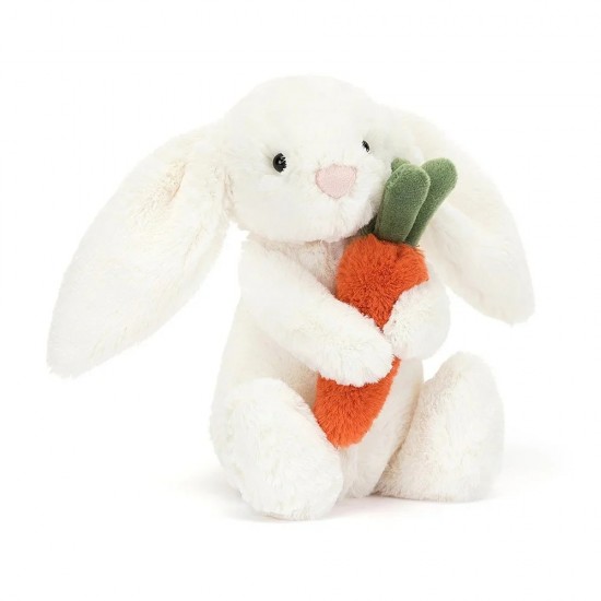 Jellycat Bashful Bunny with Carrot 害羞胡萝卜小兔 18cm x 9cm x 8cm