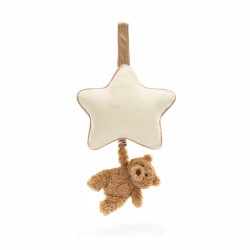Jellycat Bartholomew Bear Musical Pull 巴塞罗小熊音乐拉铃玩偶 30cm x 18cm x 5cm
