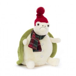 Jellycat Snowman Timmy Turtle 圣诞系列雪人提米乌龟 28cm x 20cm x 16cm