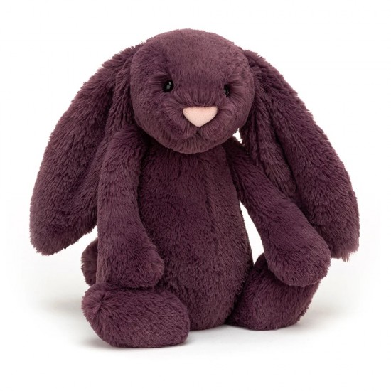 Jellycat Bashful Plum  Bunny Original 深紫色布林紫中号兔子 31cm