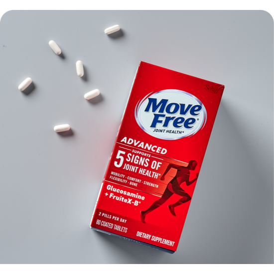 Move Free益节 加强版三合一功效 骨胶原UCII关节灵 75片 保质期2027.12