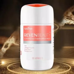 【买二送一 此为单盒链接】Naturies  Reven Beauty 谷胱肽酵母鱼胶原蛋白葡萄籽口服片60片 淡斑美肤 保质期2026.3