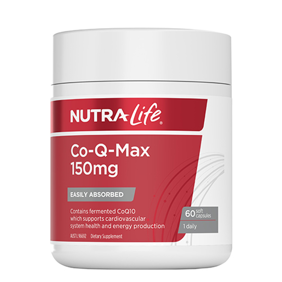 【胶囊因天气原因融化不理赔】Nutralife 纽乐 护心辅酶 Q10胶囊 150mg 60粒 护心保护心脏 保质期2026.7月