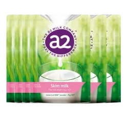 【a2白金 新西兰发货】【快线（BC直邮保税清关模式）】【6袋】A2 成人奶粉 脱脂高钙奶粉 1kg/袋 6袋  保质期2026.9左右