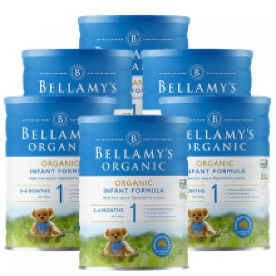 【Bellamy新西兰直邮】【快线】Bellamy's 贝拉米 有机婴幼儿奶粉 1段  6罐 （0-6个月） 保质期：2025.5