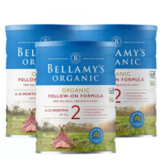 【Bellamy澳洲直邮】【3罐】Bellamy's 贝拉米 有机2段*3罐 保质期2026.4左右 【Bellamy澳洲直邮】【3罐】Bellamy's 贝拉米 有机2段*3罐 保质期2026.4左右