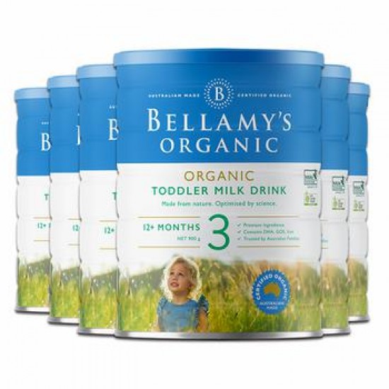 【Bellamy新西兰直邮】【快线】Bellamy's 贝拉米 有机婴幼儿奶粉 3段 6罐  保质期：2025.8