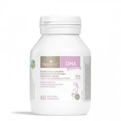 【因天气原因产品融化无法理赔】BioIsland 生物岛 孕妇DHA 60粒 孕妇孕期备孕产后专用 补脑补眼 脑黄金 保质期2027.1