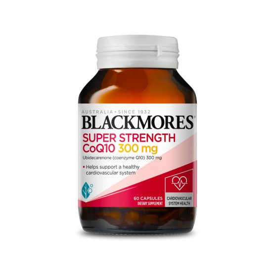 【胶囊因天气原因融化不理赔】Blackmores 澳佳宝 护心高含量辅酶Q10 300mg 60粒 保质期2027.9