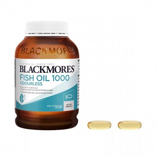 【胶囊因天气原因融化不理赔】Blackmores 葆丽美 深海鱼油(无腥味)1000毫克 400粒 大颗粒 保质期2027.2