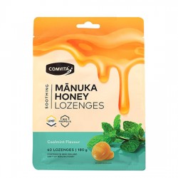 【新包装40粒】Comvita 康维他 麦卢卡蜂蜜蜂胶糖润喉糖（薄荷味）180g 保质期2029.4