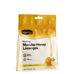 Comvita 康维他 麦卢卡蜂蜜蜂胶糖喉糖UMF10+糖 蜂胶柠檬味 40粒 保质期2028.10 Comvita 康维他 麦卢卡蜂蜜蜂胶糖喉糖UMF10+糖 蜂胶柠檬味 40粒 保质期2028.10