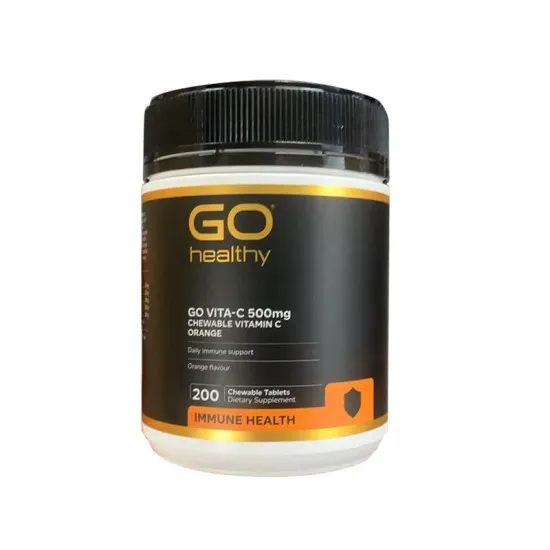 GO healthy 高之源 500mg 维生素C VC咀嚼片甜橙味 200粒 保质期：2028.1