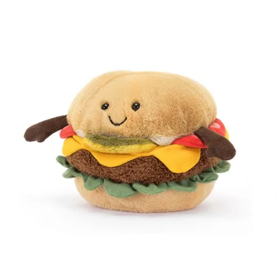 Jellycat  Amuseable Burger -NC 趣味汉堡包 尺寸：11*11cm